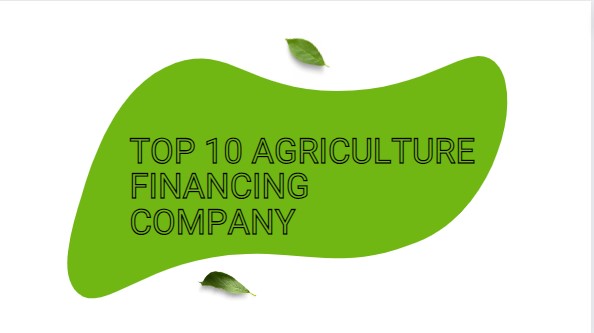 TOP 10 AGRICULTURE FINANCING COMPANY
