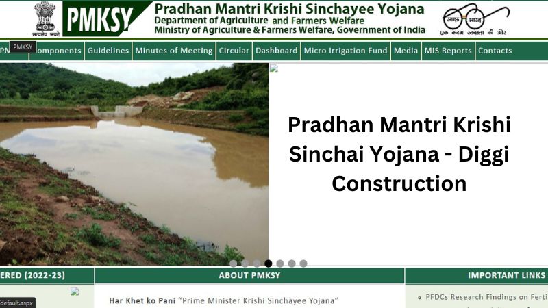Pradhan Mantri Krishi Sinchai Yojana - Diggi Construction