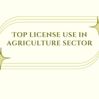 Top license use in agriculture sector