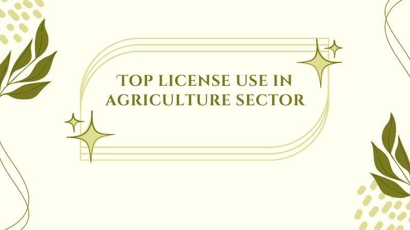 Top license use in agriculture sector